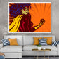 Super Hero Girl Illustration Pop Arts & Comic Poster Print 100% Australian Made Stretched Canvas Ready to Hang - 2180