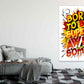 Born To Be Super Awesome Colorful Illustration Pop Arts & Comic Poster Print 100% Australian Made Stretched Canvas Ready to Hang - 2111