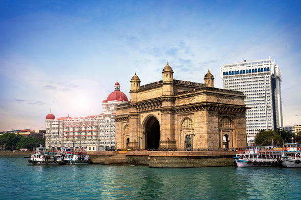 Mumbai City Gateway Photograph Print 100% Australian Made Stretched Canvas Ready to Hang - 1479