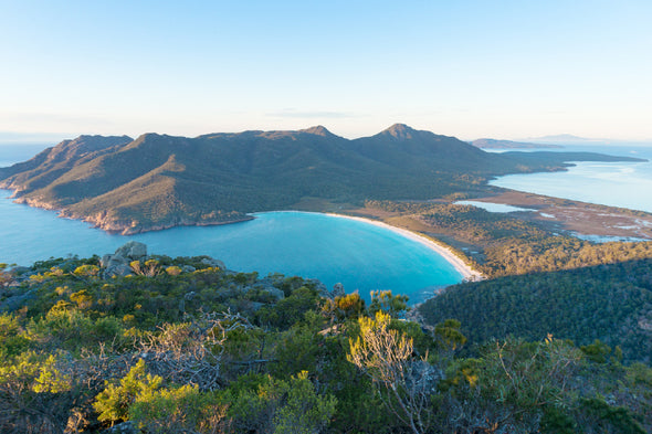 Aerial View of Picturesque Beach Print 100% Australian Made Stretched Canvas Ready to Hang - 1378