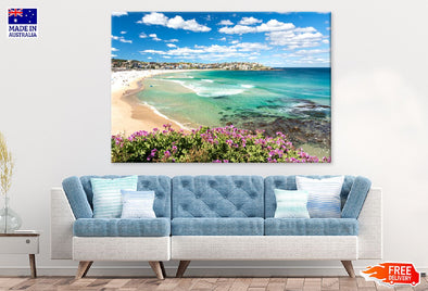 Bondi Beach Park View Photograph Print 100% Australian Made Stretched Canvas Ready to Hang - 1379