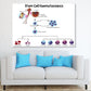 Stem Cell Haematopoiesis Vector Print 100% Australian Made Stretched Canvas Ready to Hang - 2419