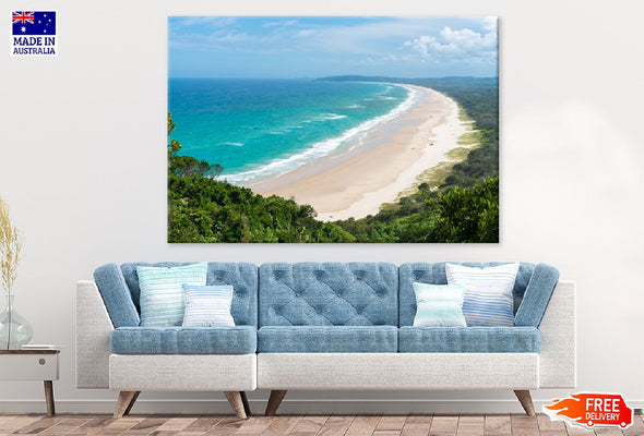 Tallow Beach Arakawa Park View Print 100% Australian Made Stretched Canvas Ready to Hang - 1384