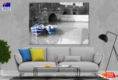 Eessaouira Citadel Morocco B&W  Print 100% Australian Made Stretched Canvas Ready to Hang - 1487