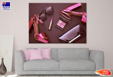 Fashion Cosmetic & Accessories Print 100% Australian Made Stretched Canvas Ready to Hang - 1324