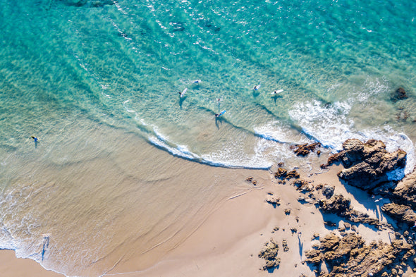 Byron Bay Australia Aerial View Print 100% Australian Made Stretched Canvas Ready to Hang - 1389