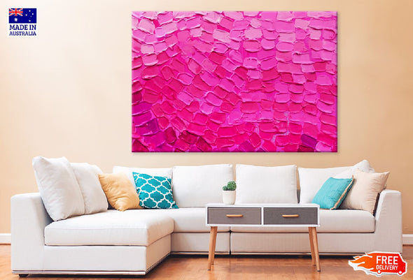 Pink Fragment Abstract Painting Print 100% Australian Made Stretched Canvas Ready to Hang - 1105