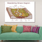 Meandering Stream Diagram Vector Print 100% Australian Made Stretched Canvas Ready to Hang - 2425