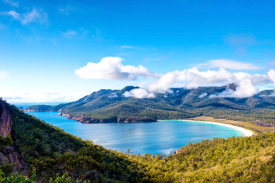 Wineglass Bay Beach Photograph Print 100% Australian Made Stretched Canvas Ready to Hang - 1391