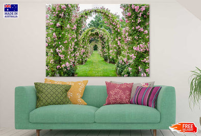 Elizabeth Rose Garden Photograph Print 100% Australian Made Stretched Canvas Ready to Hang - 1593