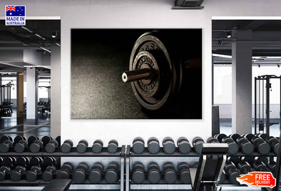 Weights Closeup Photograph Print 100% Australian Made Stretched Canvas Ready to Hang - 2228