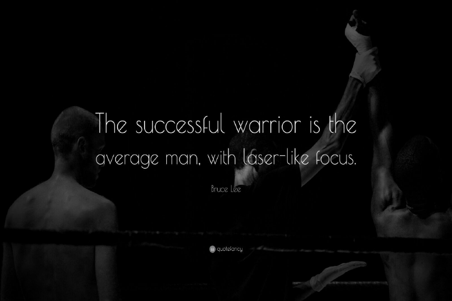 Successful Warrior Motivational Quote Print 100% Australian Made Stretched Canvas Ready to Hang - 2229