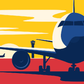 Flights Vector Art Illustration Pop Arts & Comic Poster Print 100% Australian Made Stretched Canvas Ready to Hang - 2130