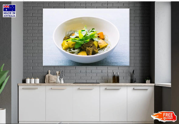 Chicken Salad on Bowl Photograph Print 100% Australian Made Stretched Canvas Ready to Hang - 2030