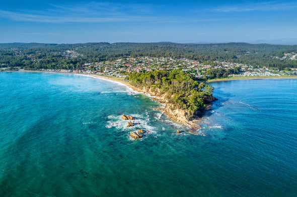 Batemans Bay Aerial Photograph Print 100% Australian Made Stretched Canvas Ready to Hang - 1398