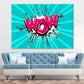 WOW Chat Bubble Illustration Design Pop Arts & Comic Poster Print 100% Australian Made Stretched Canvas Ready to Hang - 2134