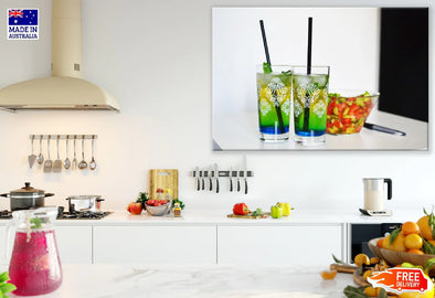 Cocktail Glasses & Fruit Salad Photograph Print 100% Australian Made Stretched Canvas Ready to Hang - 2034