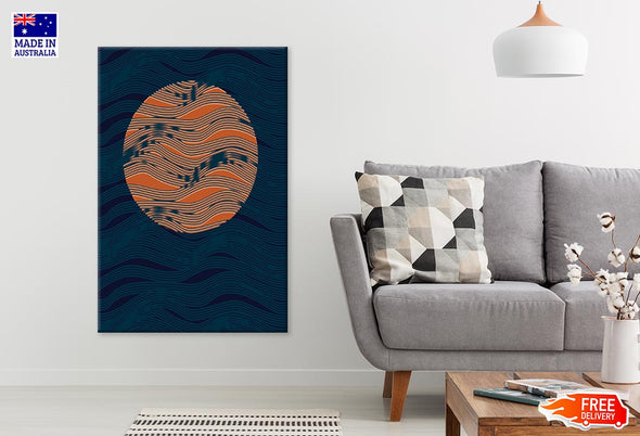 Illustration Painting of Moon & Night Sky Print 100% Australian Made Stretched Canvas Ready to Hang - 1835