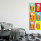 Colorful Beer Mugs Collage Illustration Pop Arts & Comic Poster Print 100% Australian Made Stretched Canvas Ready to Hang - 2136