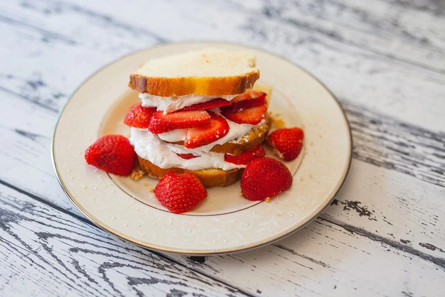 Strawberry Shortcake Closeup Photograph Print 100% Australian Made Stretched Canvas Ready to Hang - 2037