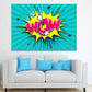 WOW Chat Bubble Illustration Design Pop Arts & Comic Poster Print 100% Australian Made Stretched Canvas Ready to Hang - 2139