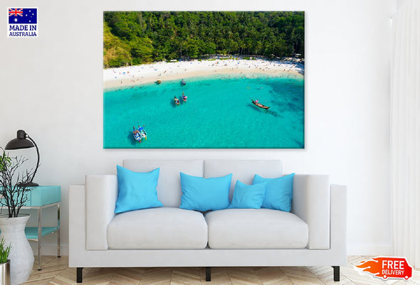 Phuket Beach Aerial View Photograph Print 100% Australian Made Stretched Canvas Ready to Hang - 1409