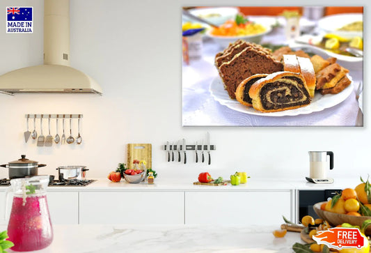 Candy Biscuit Cake Bake Photograph Print 100% Australian Made Stretched Canvas Ready to Hang - 2044