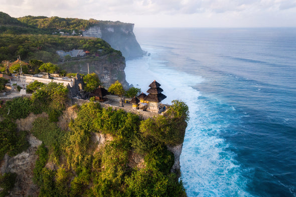 Luhur Uluwatu Temple Sea View Print 100% Australian Made Stretched Canvas Ready to Hang - 1414