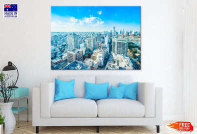 Blue Sky View in Yokohama Japan Print 100% Australian Made Stretched Canvas Ready to Hang - 1516