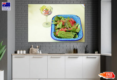 Salad Dish Food Photograph Print 100% Australian Made Stretched Canvas Ready to Hang - 2049