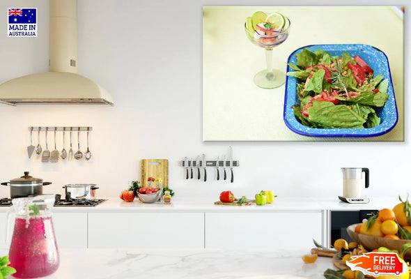 Salad Dish Food Photograph Print 100% Australian Made Stretched Canvas Ready to Hang - 2049