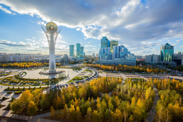 Astana View Nur-Sultan Kazakhstan Print 100% Australian Made Stretched Canvas Ready to Hang - 1518