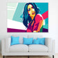 Fashion Woman in Style Illustration Pop Arts & Comic Poster Print 100% Australian Made Stretched Canvas Ready to Hang - 2161