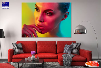 Fashion Girl in Bright Light View Print 100% Australian Made Stretched Canvas Ready to Hang - 1293