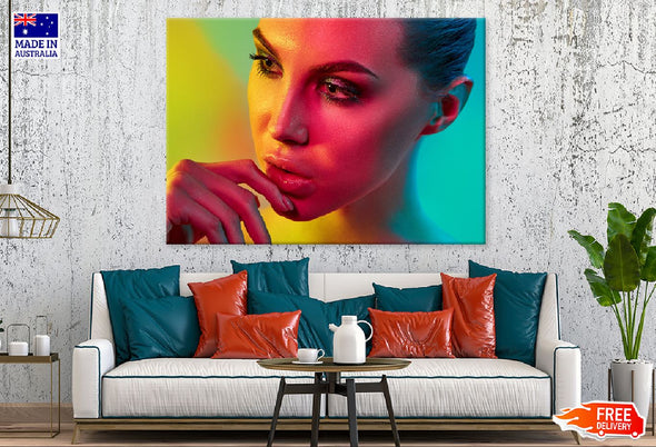 Fashion Girl in Bright Light View Print 100% Australian Made Stretched Canvas Ready to Hang - 1293