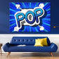 Colorful POP Quote Vector Design Pop Arts & Comic Poster Print 100% Australian Made Stretched Canvas Ready to Hang - 2153