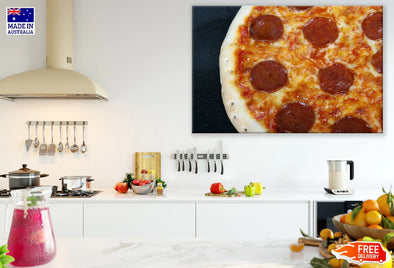 Pizza Closeup Photograph Print 100% Australian Made Stretched Canvas Ready to Hang - 2060