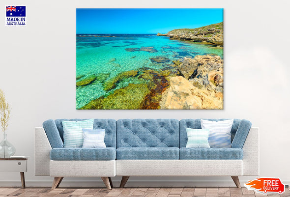 Rottnest Island Sea View Photograph Print 100% Australian Made Stretched Canvas Ready to Hang - 1438