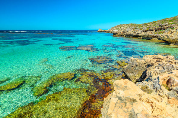 Rottnest Island Sea View Photograph Print 100% Australian Made Stretched Canvas Ready to Hang - 1438