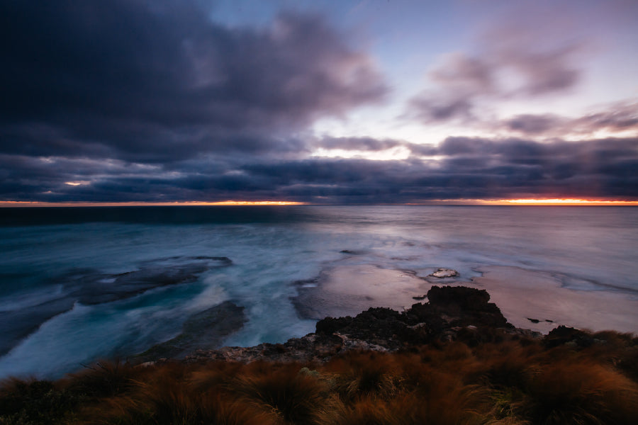 Pearses Beach & Clouds Photograph Print 100% Australian Made Stretched Canvas Ready to Hang - 1439