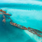 Tangalooma Wrecks Moreton Island Print 100% Australian Made Stretched Canvas Ready to Hang - 1443