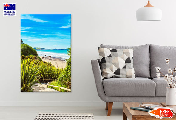 Koyokokha Beach View New Zealand Print 100% Australian Made Stretched Canvas Ready to Hang - 1449