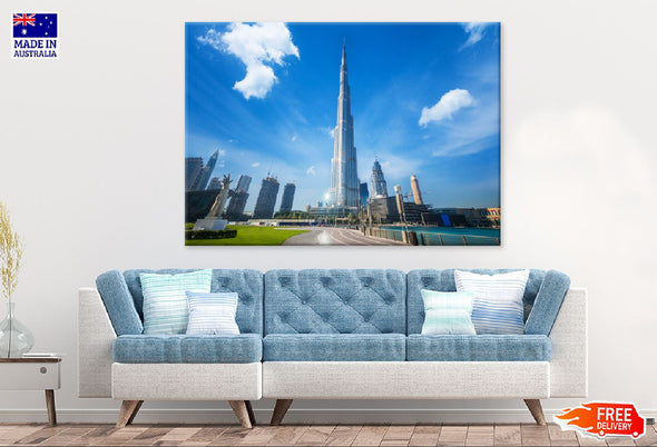 Dubai Burj Khalifa Photograph Print 100% Australian Made Stretched Canvas Ready to Hang - 1550