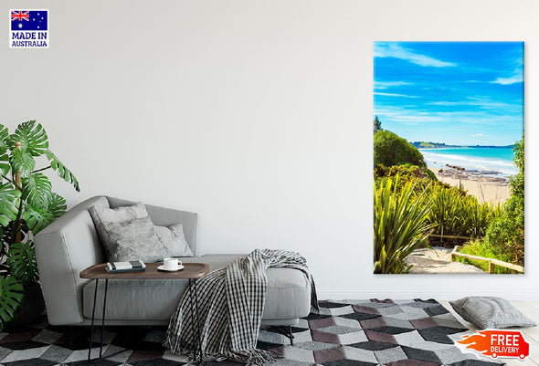 Koyokokha Beach View New Zealand Print 100% Australian Made Stretched Canvas Ready to Hang - 1449