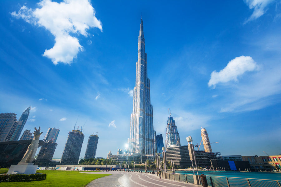 Dubai Burj Khalifa Photograph Print 100% Australian Made Stretched Canvas Ready to Hang - 1550