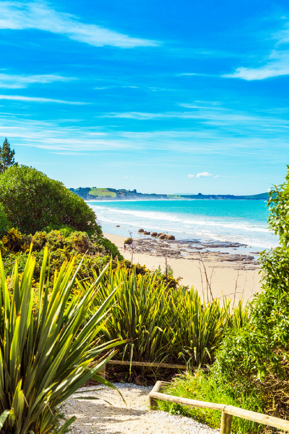 Koyokokha Beach View New Zealand Print 100% Australian Made Stretched Canvas Ready to Hang - 1449